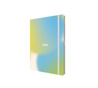 Collins Abstract Gradients 2025 Planner - A5 Week to View Diary - Blue - (E-AG153.60-25) - Stylish Weekly Eco Diary with Recycled Paper