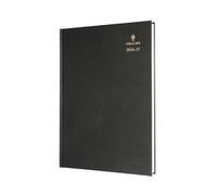 2026-2027 Mid/Academic Year Planner - 13 Month A4 Day-to-Page with Appointments - Collins Debden Desk Diary Black
