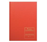 Collins Analysis Book A4 4 Cash Column 96 Pages Red 69/4.1