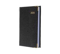 Collins - Business - Regal 2026 12 Month Calendar Year Planner, Week-To-View with Appointments Pocket Diary - Black (392BP.99-26)
