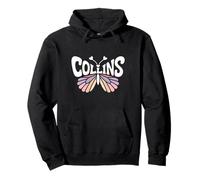 Collins Butterfly - Personalized Cute Name Word Art Pullover Hoodie