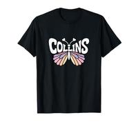 Collins Butterfly - Personalized Cute Name Word Art T-Shirt