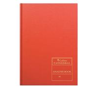 Collins Collins Cathedral Analysis Book Casebound A4 3 Cash Column 96 Pages Red