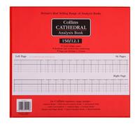 Collins - Analysis Book - Cathedral 150/12.1 - Casebound - 12 cash column - 96 pages - Red