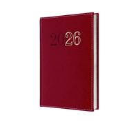 Collins - Chelsea - 2026 12 Month Calendar Year Planner, A5 Day-To-Page with Appointments Diary - Red (ND54.15-26)