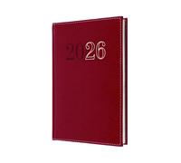 Collins - Chelsea - 2026 12 Month Calendar Year Planner, A5 Week-To-View with Appointments Diary - Red (ND53.15-26)