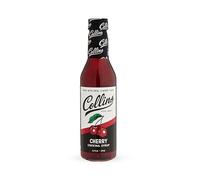 Collins Cherry Syrup, Cherry Simple Syrup, Real Sugar Cocktail Syrups, Soda Water Flavors, Cocktail Mixers, 12.7 Ounces, Set of 1