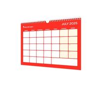 Collins 'Colplan' 12 Month Mid/Academic Year Memo Wall Planner, July 2025, July 2026 Monthly Calendar, A4 Size