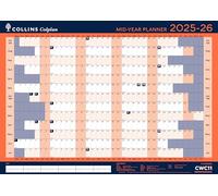 Collins 'Colplan' 12 Month Mid/Academic Year Wall Planner, July 2025, July 2026 - CWC11-2526- Monthly Calendar, A1 Size