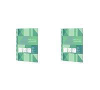 Collins Colplan 2025 A4 Weekly Notebook Diary - Green - (62-25) - Weekly Wiro-Bound Planner with Notes Pages (Pack of 2)