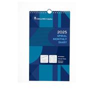Collins Colplan 2025 - Monthly Spiral Planner Calendar (64-25) - Month to View Wiro-Bound Wall Calendar