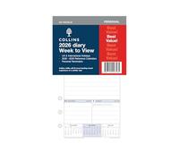 Collins - DayPlanner Refills - 2026 12 Month Calendar Year Planner, Week-To-View Personal Diary Refill (PR2700-26)