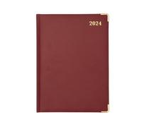 Collins Debden Classic 2024 Diary Manager Week to View Business Planner (with Appointments) - Business Planner and Organiser - January to December 2024 Diary - Weekly - Red - 1210V.15-24