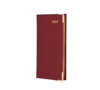 Collins Debden Classic 2024 Diary Slimchart Week to View Business Planner (with Appointments) - Business Planner and Organiser - January to December 2024 Diary - Weekly - Red - CAPV.15-24