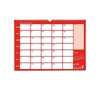 Collins Debden Collins Colplan 2024 Diary A3 Wiro Monthly Memo Calendar - Business Planner and Organiser - January to December 2024 Diary - Monthly - - CMC-24 Red/Blue