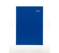 Collins Debden Collins Essential A4 Diary Week to View Planner 2024 - Eco Friendly, Recycled Paper, Fully Recyclable - Complete Planner 2024 Daily , Navy Blue (E-ESSA43.59-24)
