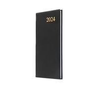 Collins Debden Collins Essential Diary Weekly Pocket Planner 2024 - 2024 Planner Diary, Soft Touch Flexible Cover, Small Pocket Calendar 2024 (Black) (ESSSP.99-24)