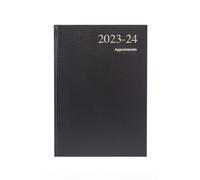Collins Debden Collins Essentials Academic 2023-24 A5 Day to A Page Mid Year Diary Planner (Appointments) School, College or University Term Journal - July 2023 to July 2024 - Black - ESSA51M.99-2324