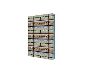 Collins Debden Collins Flourish A5 Ruled Notebook - Hardback Journal with Stylish Train Design