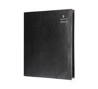 Collins Debden Collins Leadership 2024 Diary A5 Day to a Page Business Planner (24 hour Appointments) - Business Planner and Organiser Diary - Daily - Graphite - CP6744.99-24