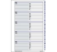 Collins Debden DayPlanner - Desk Size A - Z Tabs (Index) - DK1001