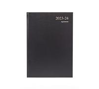 Collins Debden Essentials Academic 2023-24 A4 Day to A Page Mid Year Diary Planner (Appointments) School, College or University Term Journal - July 2023 to July 2024 - Black - ESSA41M.99-2324