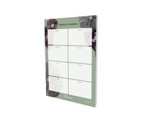 Collins Debden Flourish A4 Weekly Deskpad - To Do List and Task Tracker notepad - 60 sheets Grey