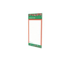 Collins Debden Flourish To Do List Notepad with Slim Magnetic Pad - Flamingo Design Green