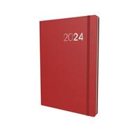 Collins Debden Legacy 2024 Diary A5 Day To Page Diary (with Appointments) - Business Planner and Organiser - January to December 2024 Diary - Daily - Red - CL51.15-24