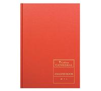 Collins Debden Ltd 060378 69 Series Cathedral A4 Analysis Book, 7 Cash Columns, 96 Pages, Red 1