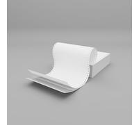 Collins Debden Office Essentials - Plain Perforated Listing Paper NCR (11x9.5'') 3 Parts White - Carton of 700