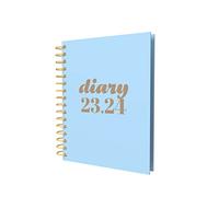 Collins Debden Scandi Academic 2023-24 A5 Day To Page Mid Year Diary Planner School, College or University Term Journal - August 2023 to August 2024 - Blue - PW51M.57-2324