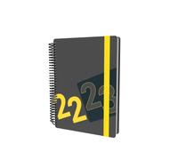 Collins Delta A5 Day To Page Mid Year Academic 2022-23 Diary - Yellow (FP51M.45-2223) - Student Journal Planner with diary, notes and timetables