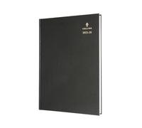 Collins 'Desk' 12 Month Mid/Academic Year Planner, August 2025-August 2026 Week-to-View Appointments Diary, A4 Hard Cover, Black