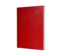 Collins - Desk - 2026 12 Month Calendar Year Planner, Week-To-View Diary, A5 Hard Cover - Red (35.15-26)