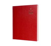 Collins - Desk - Quarto 2026 12 Month Calendar Year Planner, Week-To-View Diary with Appointments, Hard Cover - Red (A36.15-26)