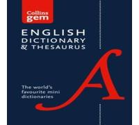 Collins Dictionaries English Gem Dictionary & Thesaurus Paperback Book Collins Dictionaries Multicolor