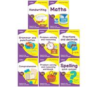 Collins Easy Learning KS2 Age 7-9 Collection 8 Books Set (Handwriting,Maths,Grammar and Punctuation,Problem Solving and Reasoning,Workbook,Fractions and Decimals,Comprehension,Spelling Quick Quizzes)