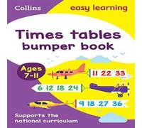 Collins Easy Learning Times Tables Bumper Book Ages 7-11 Paperback Collins Easy Learning Multicolor