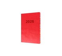 Collins - Edge Rainbow - 2026 12 Month Calendar Year Planner, Week-To-View Diary, A5 Soft Cover - Red (ED153.U15-26)