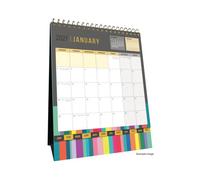 Collins Edge Rainbow Desk Calendar Month To View 2027 EDDC-27