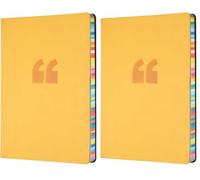 Collins - Edge Rainbow - Notebook A5 Ruled - Yellow - ED15R.45 (Pack of 2)