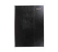 Collins Essential 2025 Business Diary - A4 Week to View Planner with Leathergrain Hardback Cover - Black - ESSA43.99-25