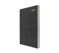 Collins Essential 2025 Eco Friendly Diary - A4 Day to a Page Business Planner with Leathergrain Hardback Cover and Recycled Paper - Black - E-ESSA41.99-25
