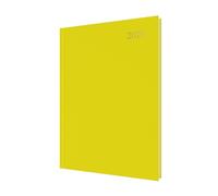 Collins - Essential - 2026 12 Month Calendar Year Planner, Day-To-Page Diary, A4 Hard Cover - Yellow (ESSA41.45-26)