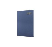 Collins - Essential - 2026 12 Month Calendar Year Planner, Day-To-Page Diary, A5 Hard Cover - Grey (ESSA51.98-26)