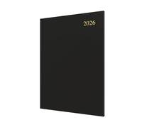 Collins - Essential - 2026 12 Month Calendar Year Planner, Week-To-View Diary, A4 Hard Cover - Black (ESSA43.99-26)
