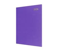 Collins - Essential - 2026 12 Month Calendar Year Planner, Week-To-View Diary, A4 Hard Cover - Purple (ESSA43.55-26)