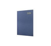 Collins - Essential - 2026 12 Month Calendar Year Planner, Week-To-View Diary, A5 Hard Cover - Grey (ESSA53.98-26)
