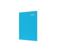 Collins - Essential - 2026 12 Month Calendar Year Planner, Week-To-View Diary, A5 Hard Cover - Light Blue (ESSA53.57-26)